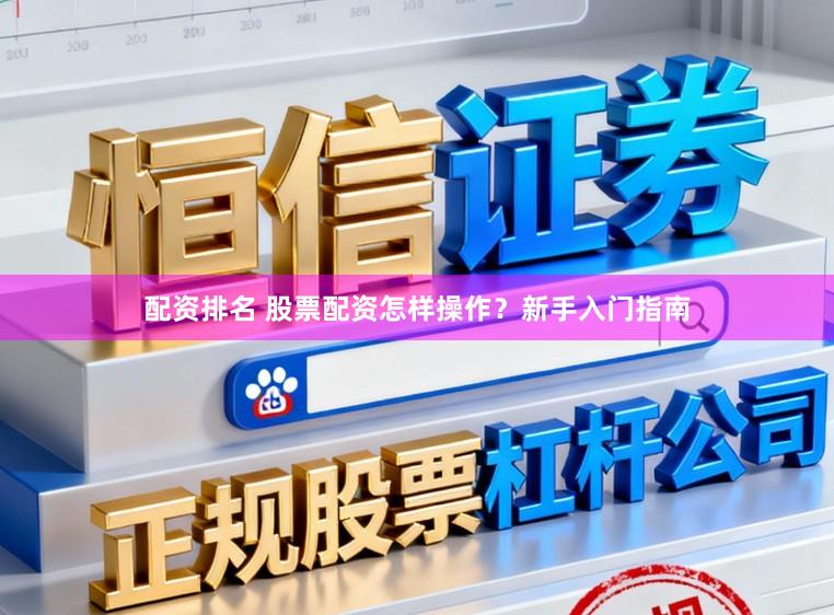 配资排名 股票配资怎样操作？新手入门指南